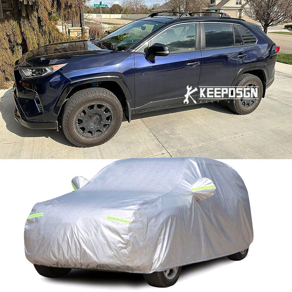 6-Layers Full Car Cover Waterproof Outdoor UV Sun Dust Resistant For Toyota Rav4
