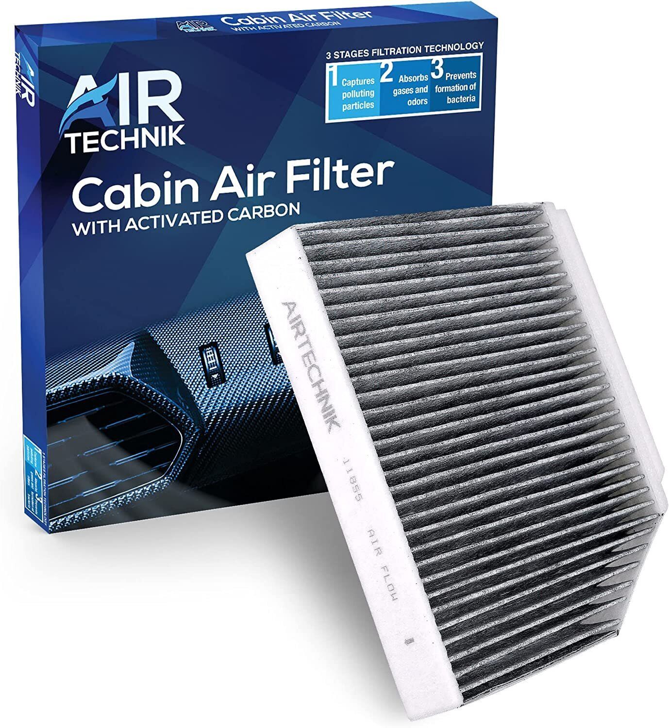 AirTechnik CF11855 Cabin Air Filter w/Activated Carbon | Fits Select...
