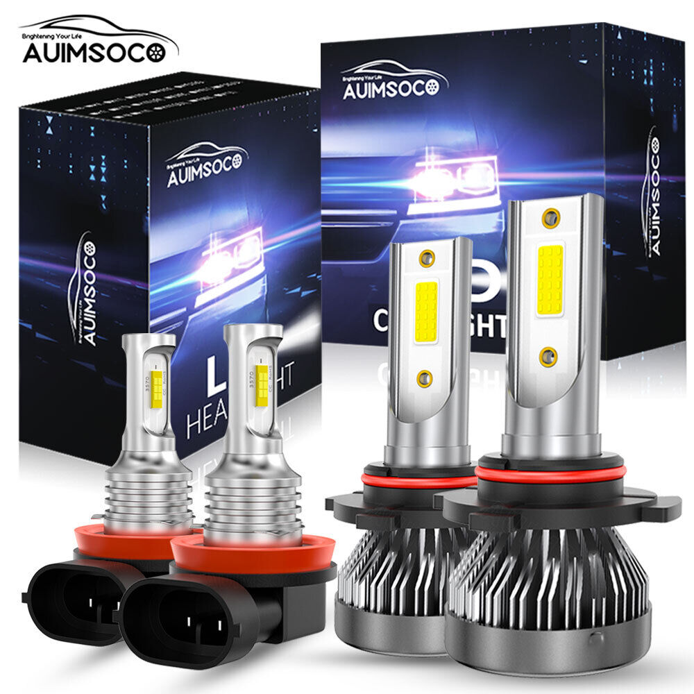 4pcs LED Headlight High Low Bulbs Super White For Chevrolet Equinox 2010-2018