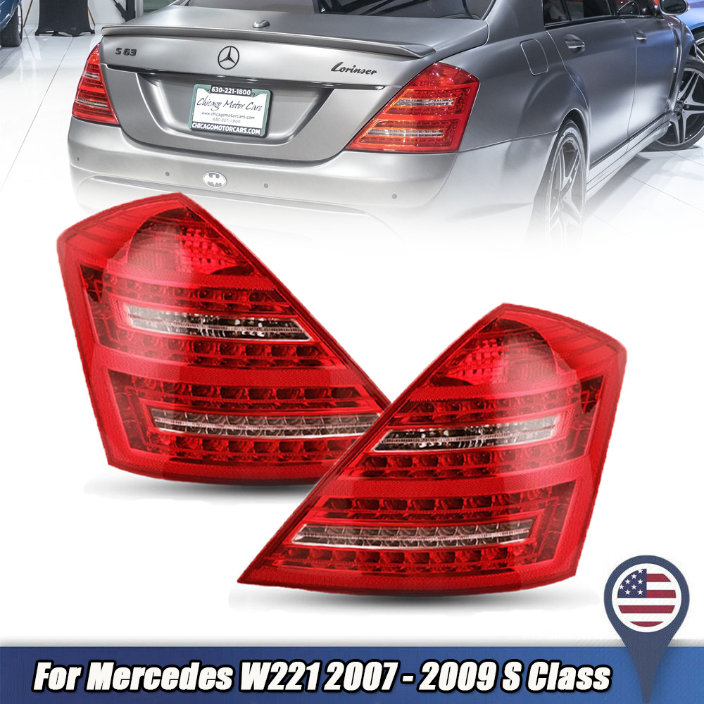 For Mercedes Benz S550 S600 W221 2007 2008 2009 LED Tail Rear Light Brake Lamps