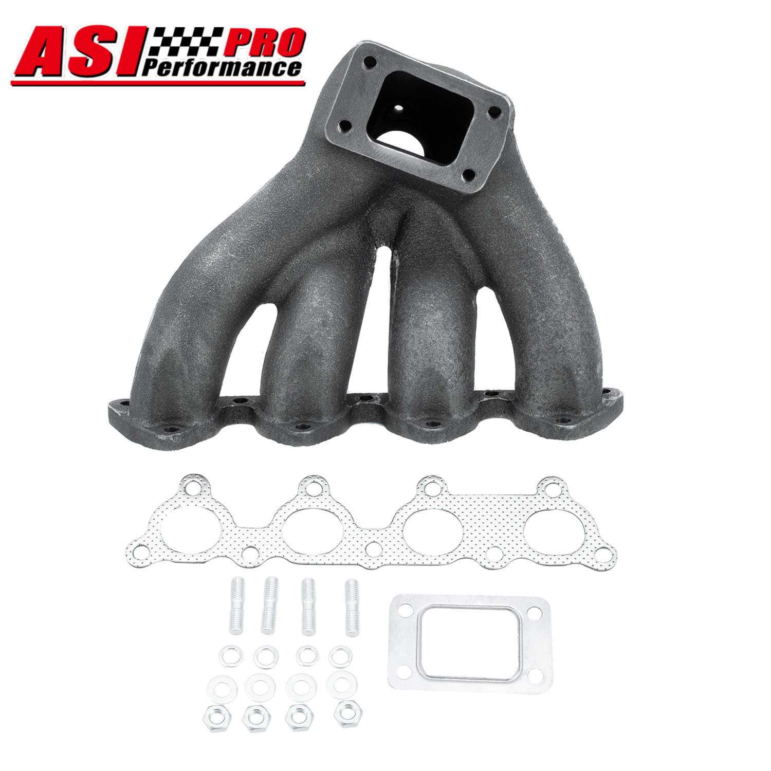 Cast Iron T3/T4 Top Mount Turbo Exhaust Manifold For 88-2000 Honda Civic D15/D16