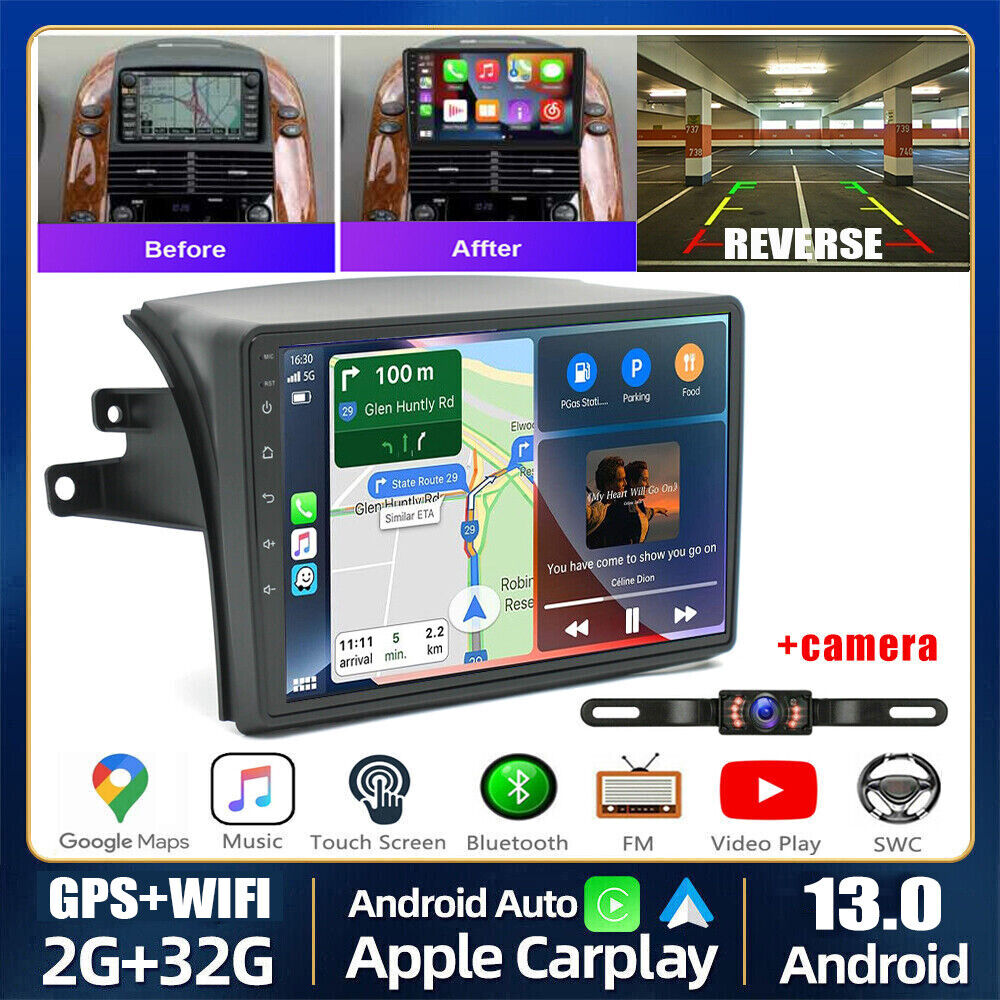Android 13 Apple CarPlay For Toyota SIENNA 2004-2010 Car Stereo Radio GPS Navi