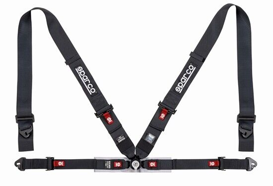 Sparco for Belt 4Pt 3in/2in Competition Harness - Black 04716M1NR