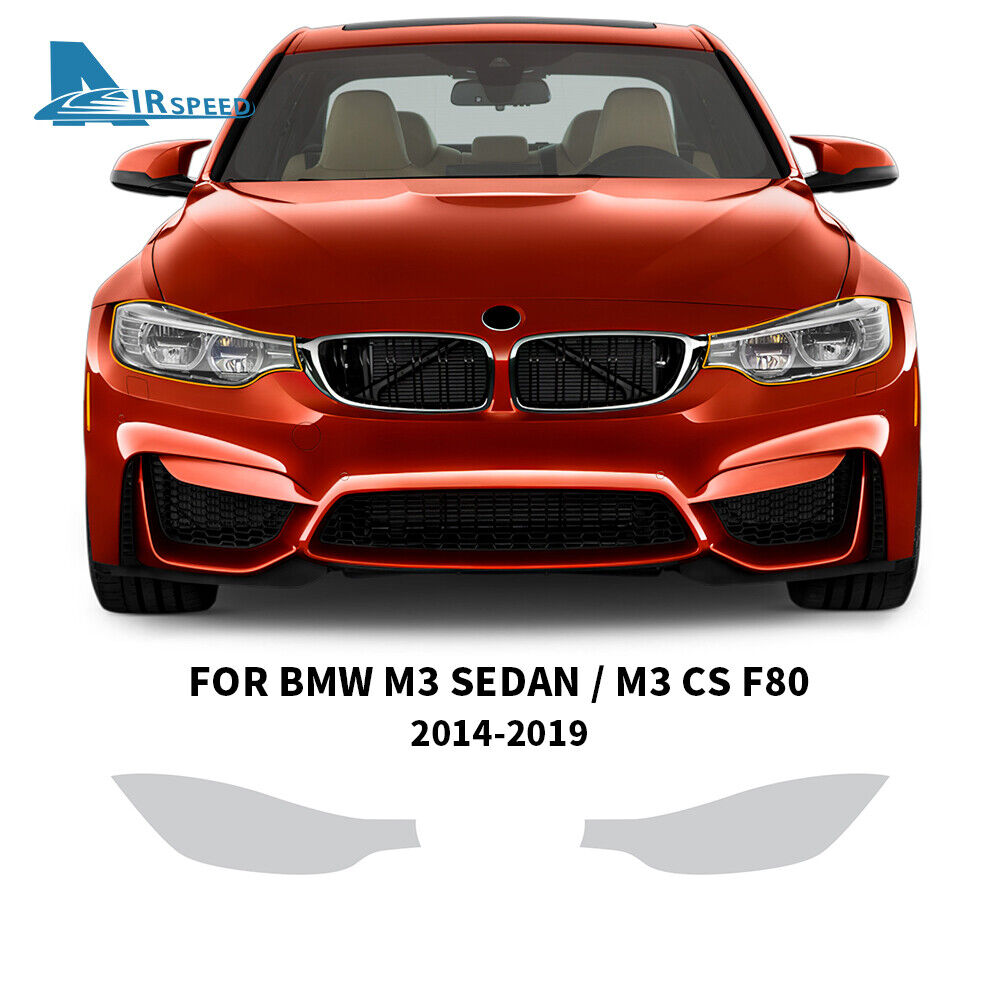 Headlights Precut Paint Protection Film PPF For BMW M3 Sedan CS F80 2014-2019