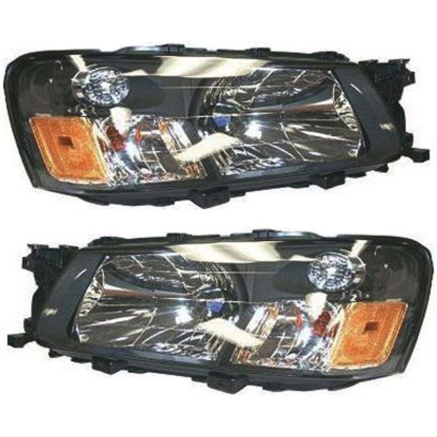 Headlight Set For 2003-2004 Subaru Forester Left and Right With Bulb 2Pc
