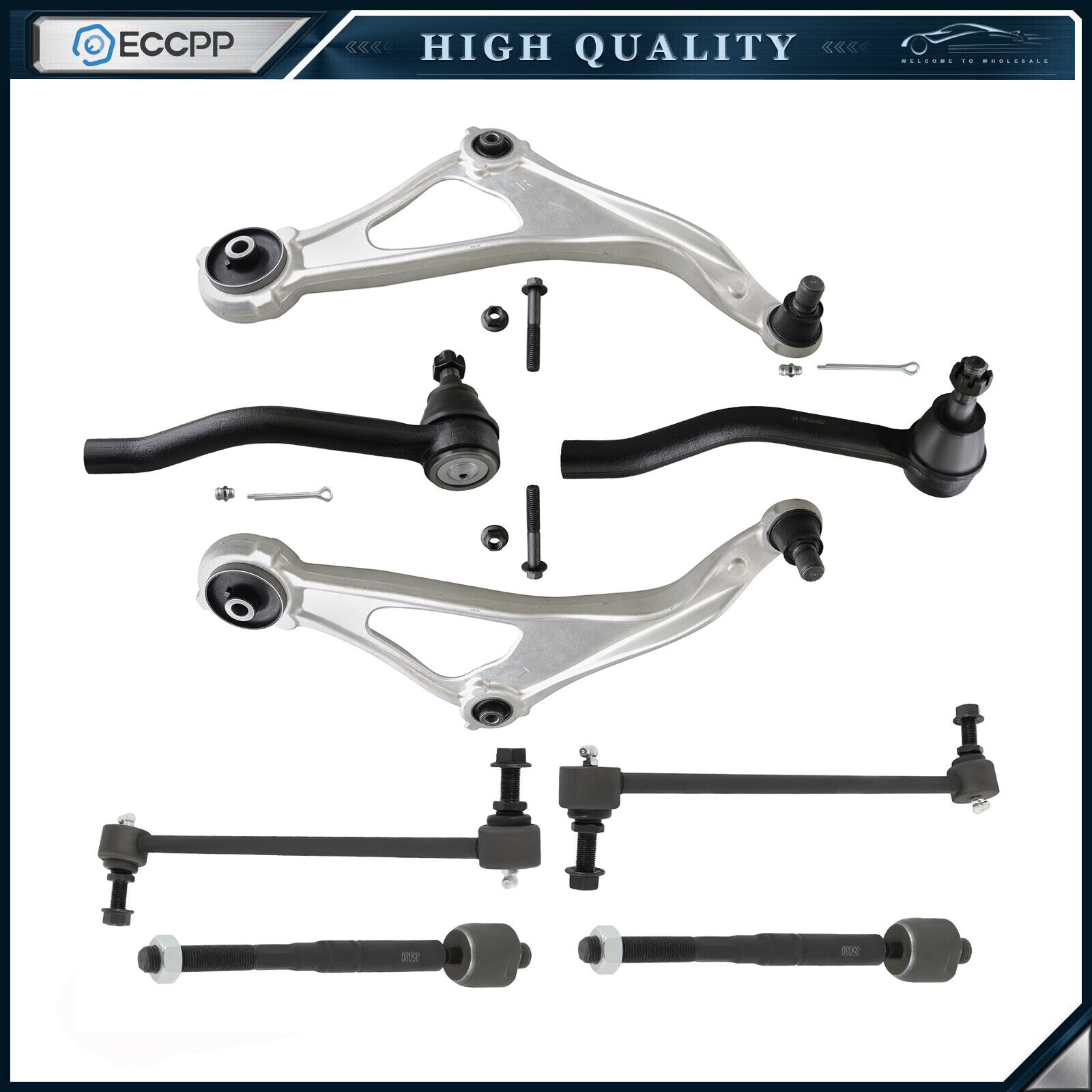 Front Lower Control Arm Ball Joint Sway Bars For 2015-2019 NISSAN ALTIMA MAXIMA