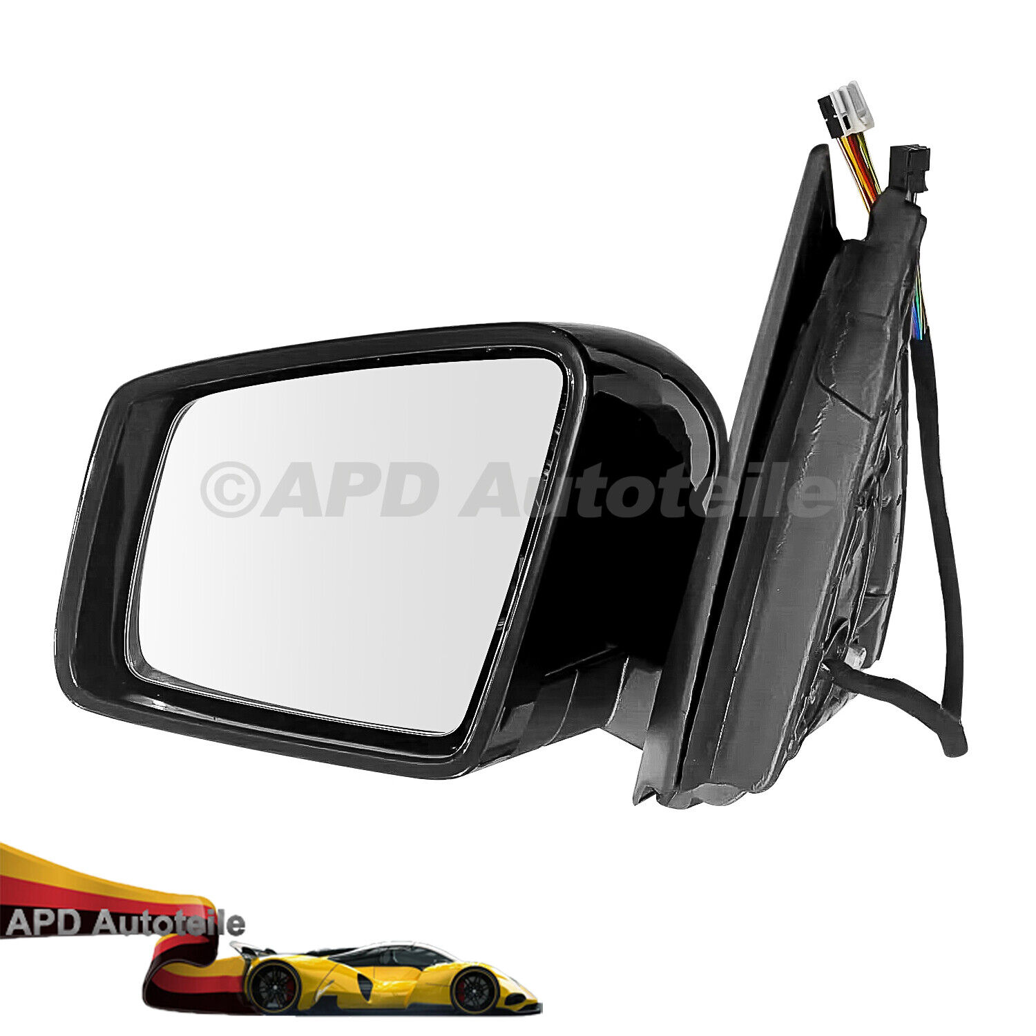 Black Left Driver Side Mirror For Mercedes ML350 ML450 ML550 GL350 GLE350 GLE450