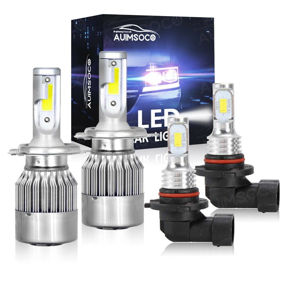 For Toyota Tacoma 2005-2011 - 4X Combo 6000K LED Headlight + Fog Light Bulbs Kit