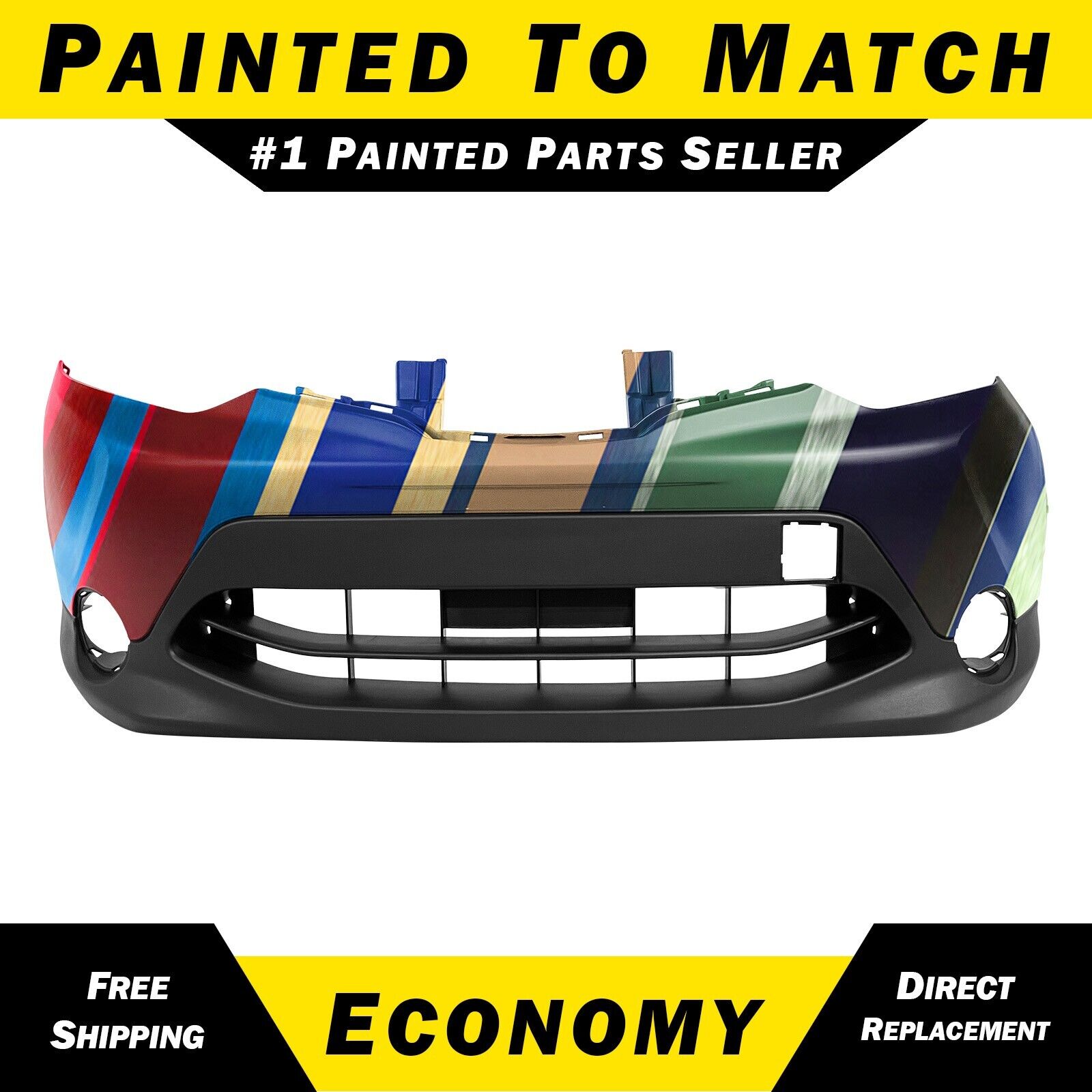 NEW Painted To Match Front Bumper Cover Fascia for 2017-2019 Nissan Rogue Sport
