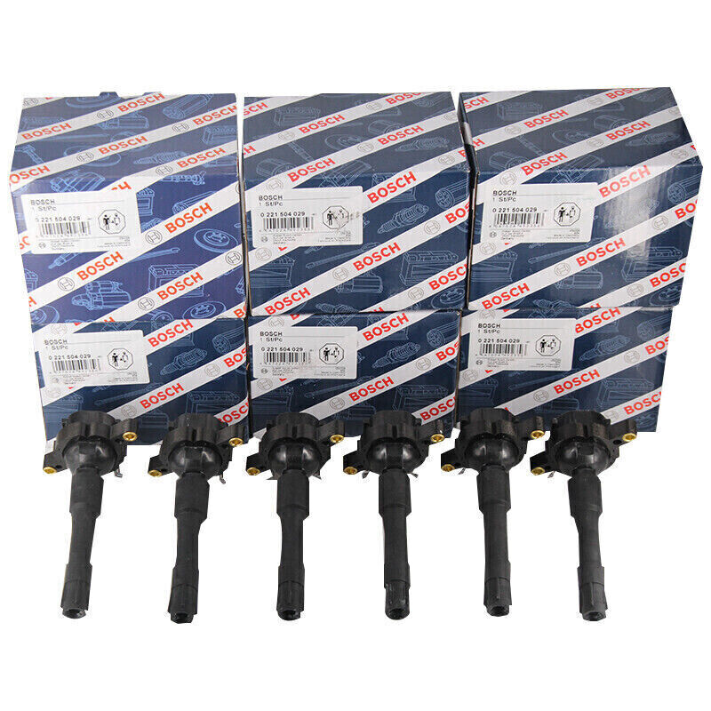 6x Bosch Ignition Coil 0221504029 Fits For BMW 323CI 323I 323IS 323IS 325I 325XI