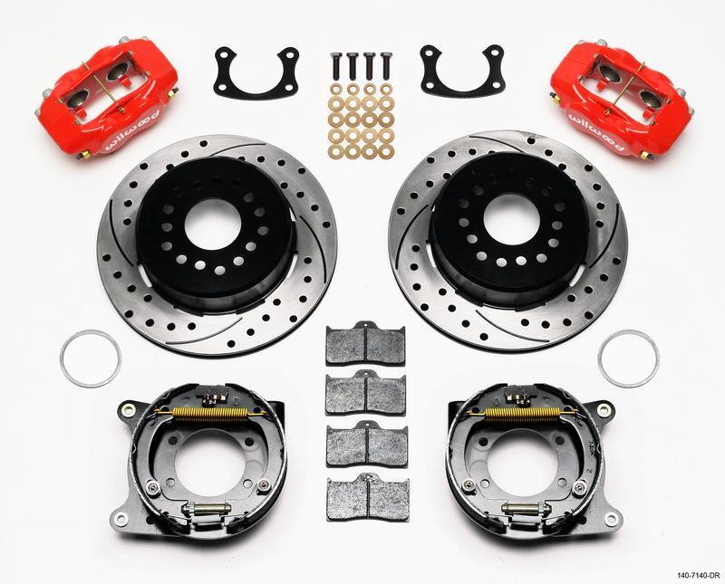 Wilwood Brakes 140-7140-DR KIT,REAR,DISC/DRUM,BIG Fits Ford NEW STYLE 2.50 OFF,1