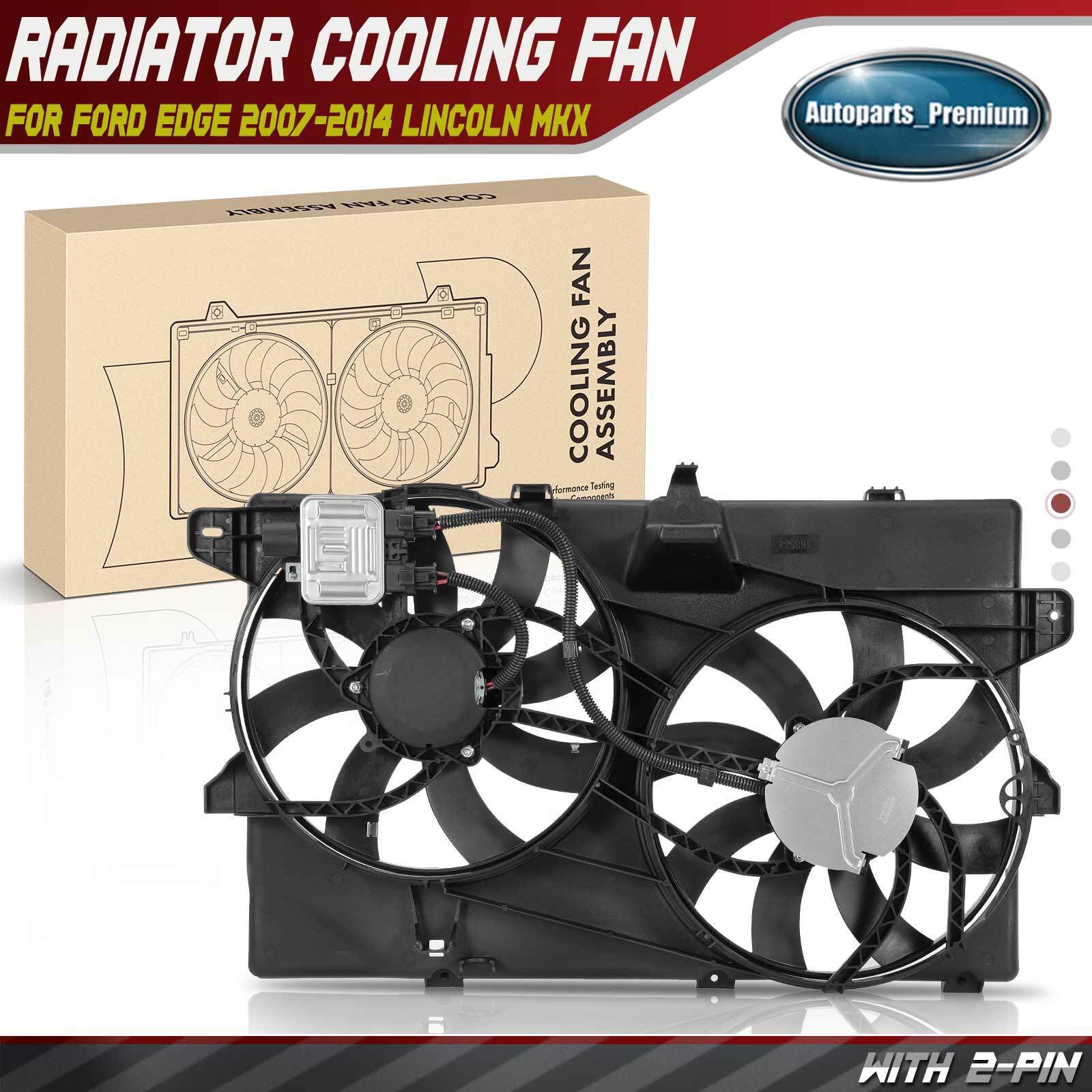 Radiator Fan Assembly w/ Towing & Dual Fans for Ford Edge 2007-2014 Lincoln MKX