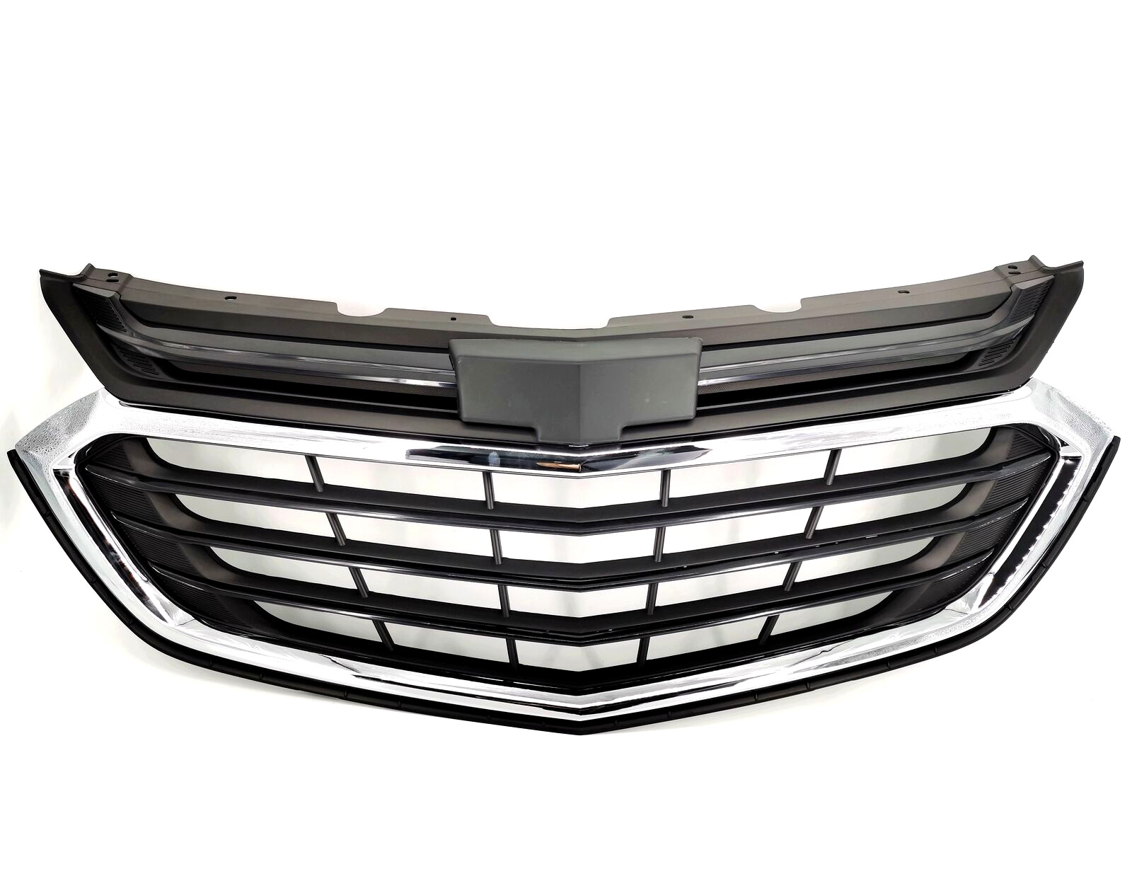 For EQUINOX 2018-2021 Front Bumper Upper Grille Mesh Grill Black Chrome 84150736