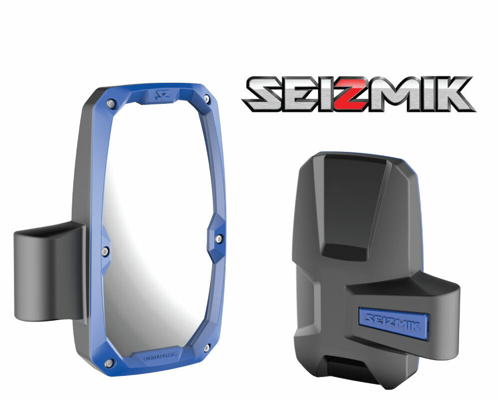 BLUE Seizmik Embark Side Mirrors for 2016-2023 Can-Am Defender HD5 / HD8 / HD10