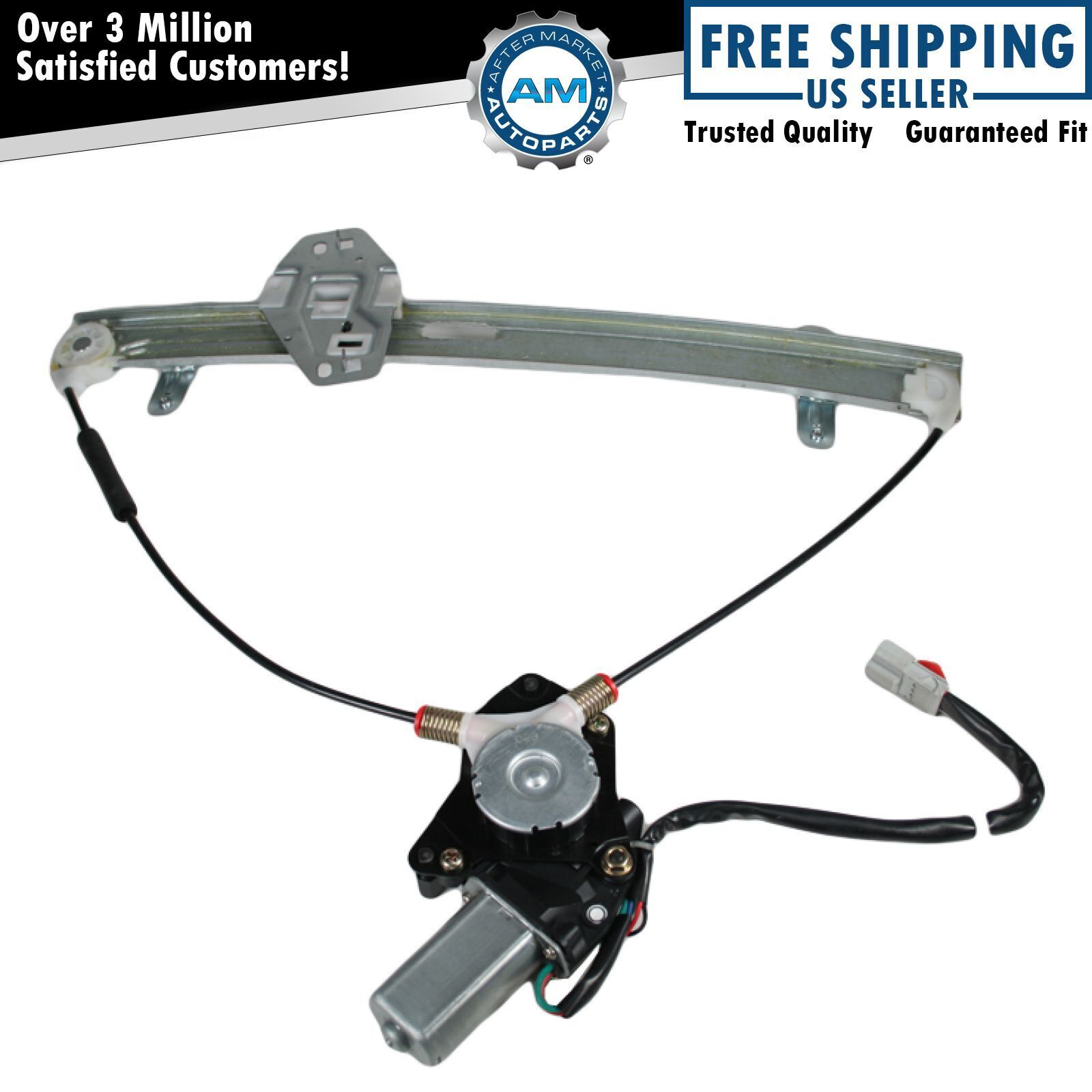 Front Power Window Regulator w/ Motor Driver Side Left LH for 01-05 Civic Coupe