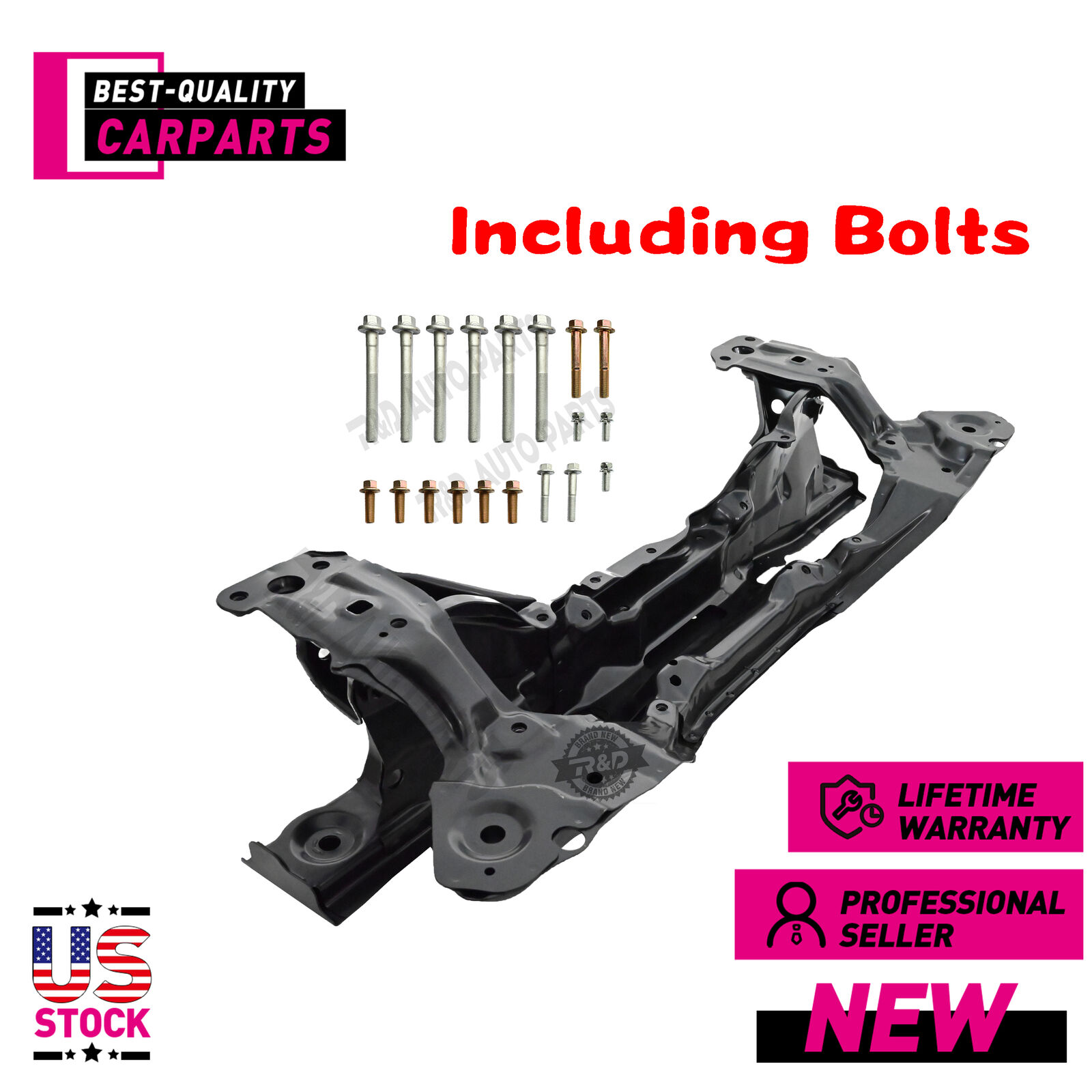 98-02 Honda Accord Subframe Frame Front Rear Crossmember For 2.3L Cradle w/Bolts