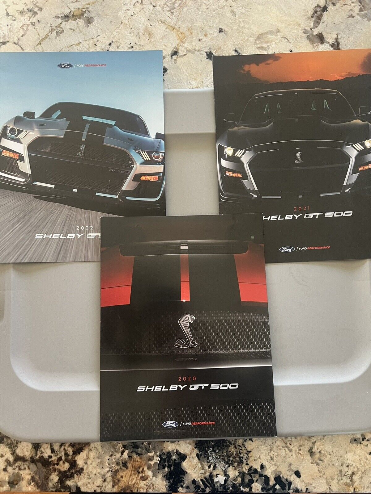 SHELBY GT500 GT 500 FORD MUSTANG—US DEALER SALES BROCHURE Lot Of 3 Different