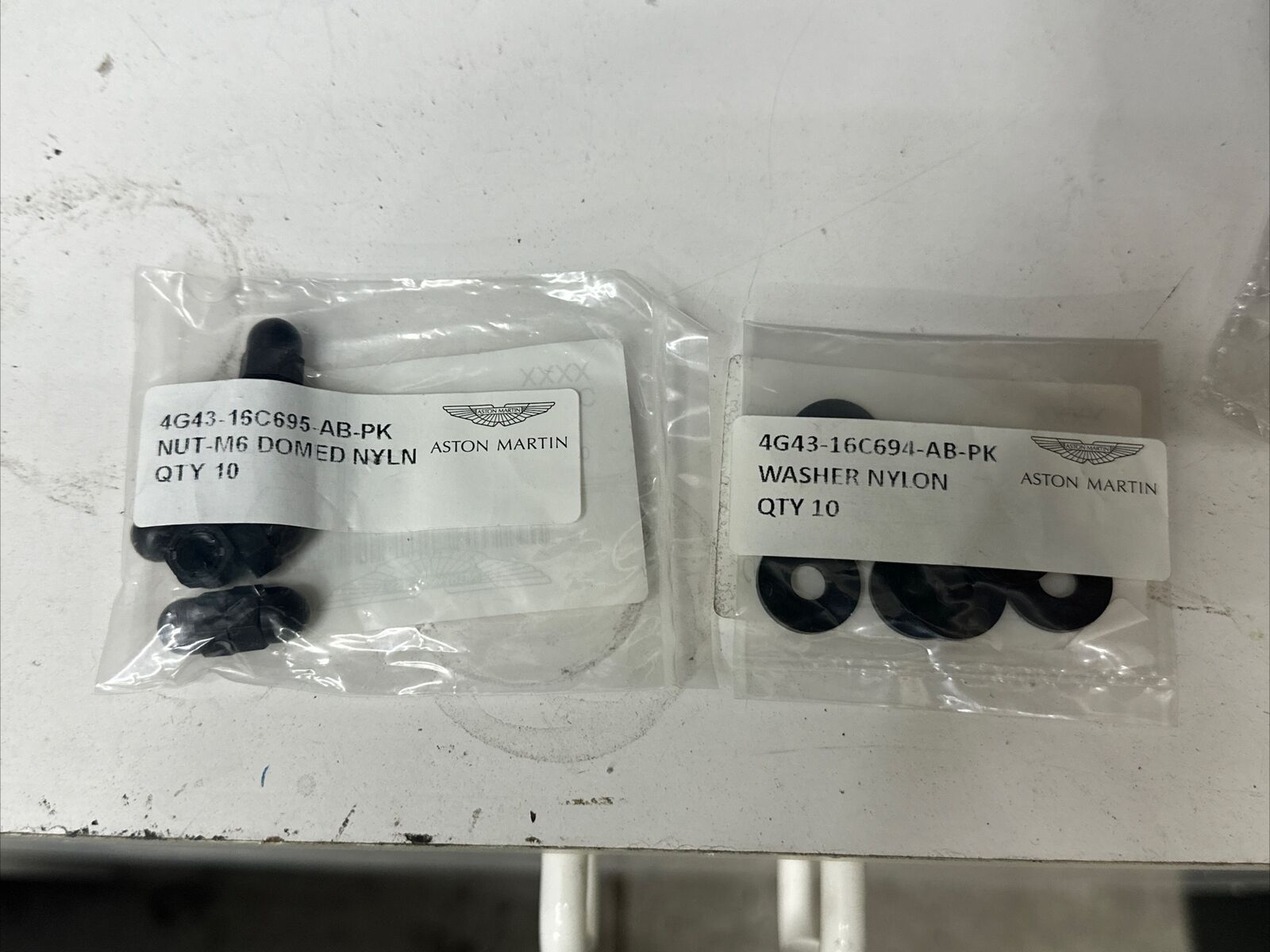 Aston Martin Tail Lamp Nylon Washers And Nuts
