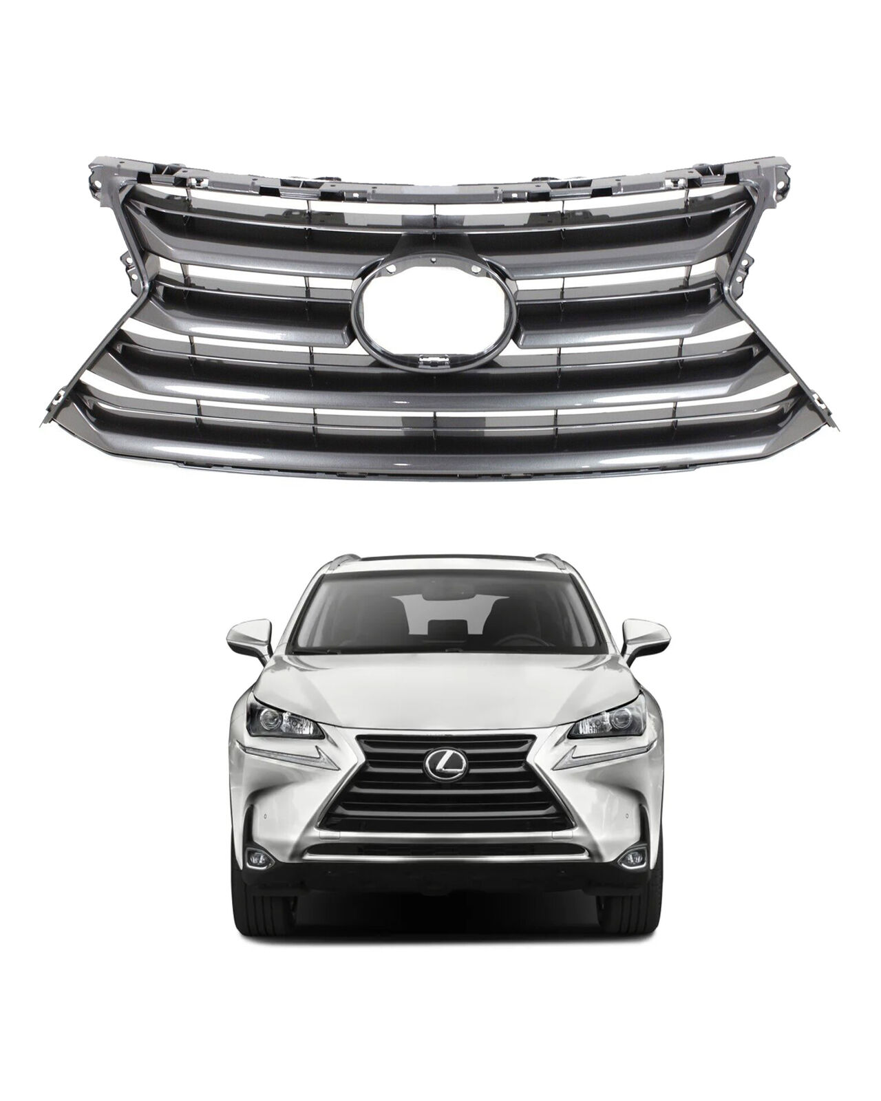 For 2015 2017 Lexus NX NX200t NX300h Front Bumper Grille Shell Insert 5311178010