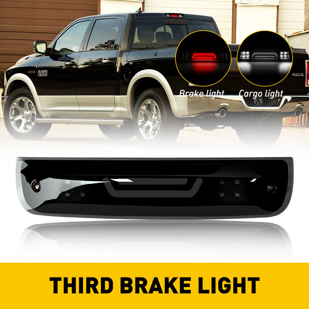 LED Third 3rd Brake Light Lamp for 09-18 Dodge Ram 1500 2500 3500 Smoke Black US