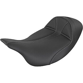 Saddlemen Extended Reach Dominator Solo Seat w/ Gray Stitch for Touring 08-23