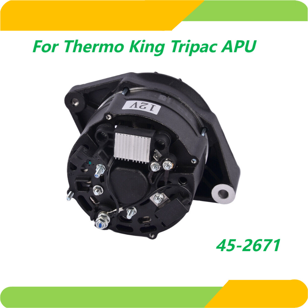 New 45-2671, 120A 12V Long Life Alternator For Thermo King Tripac APU