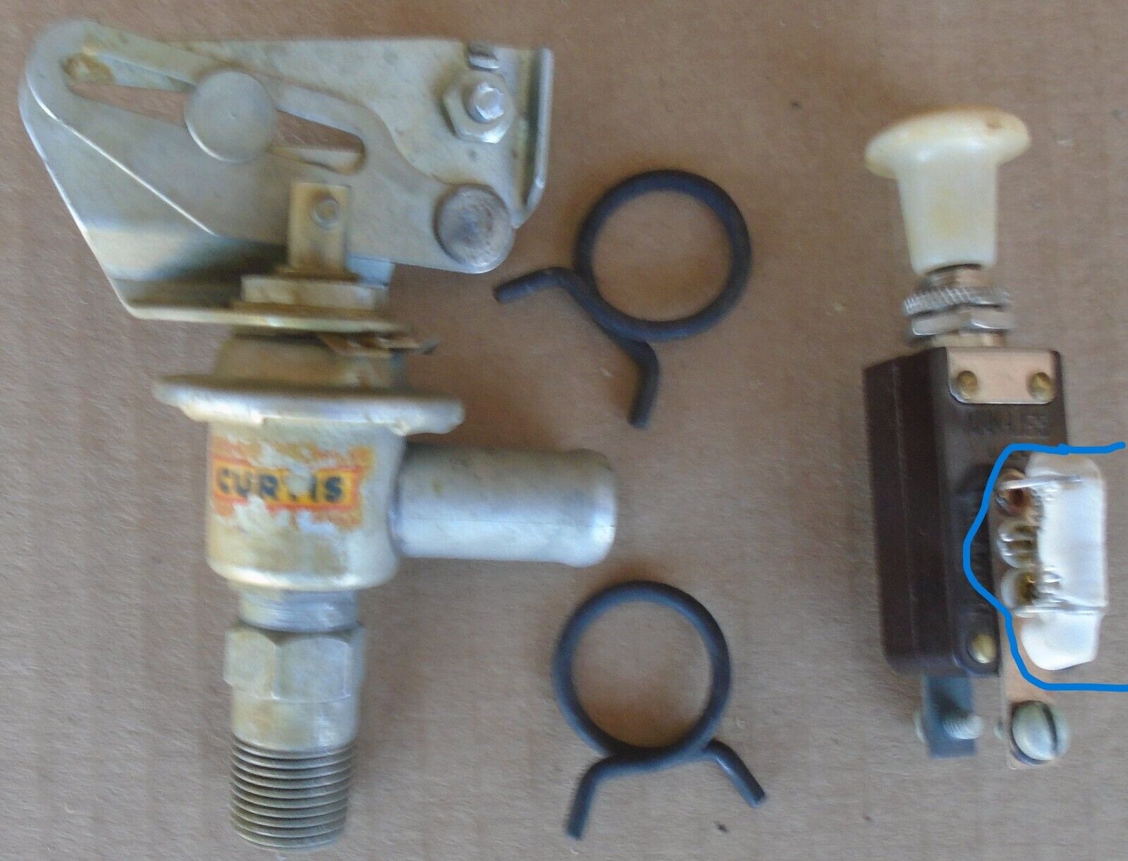 Very Rare Vintage 1940s-50s Curtis Heater Control Valve And Switch