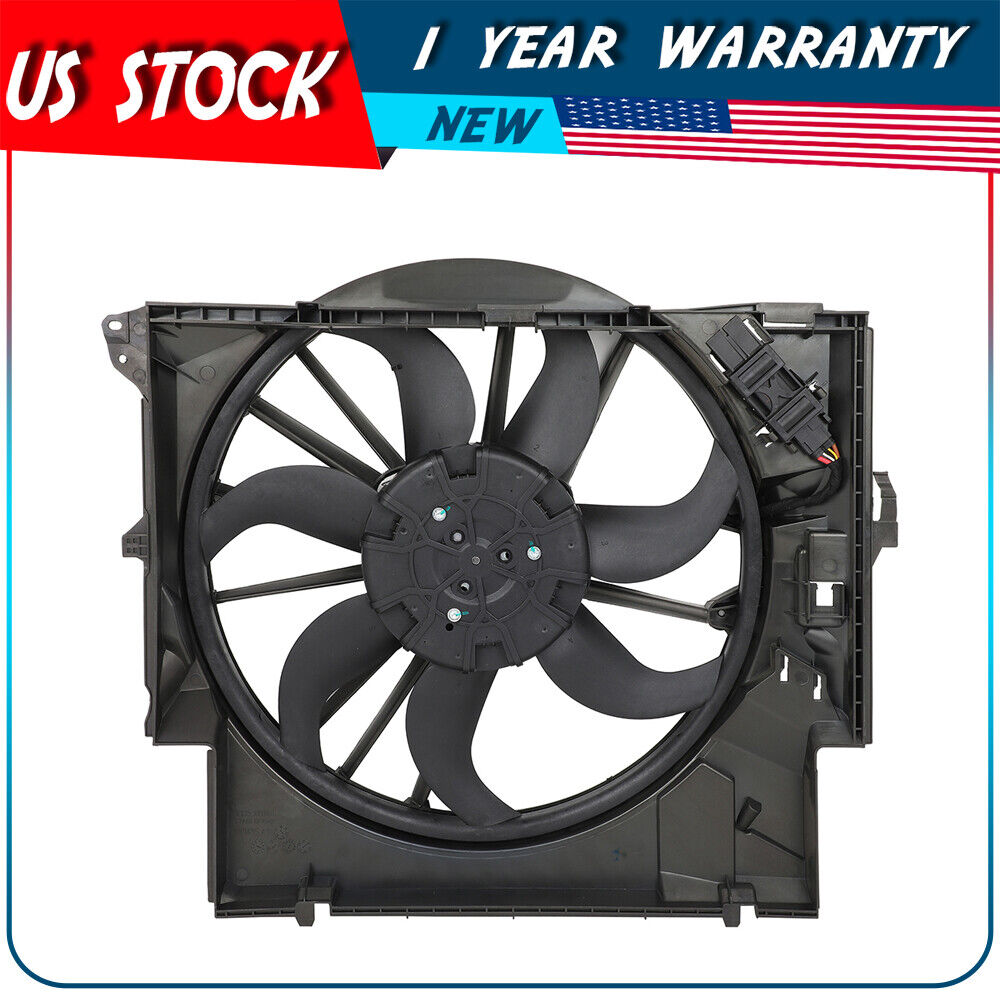 Engine Radiator Cooling Fan Assembly For BMW 335I 2007 2008-2013 BMW 335IS 2011