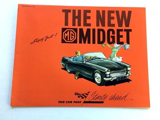 1961 MG Midget Original Vintage Car Sales Brochure Catalog - 1962