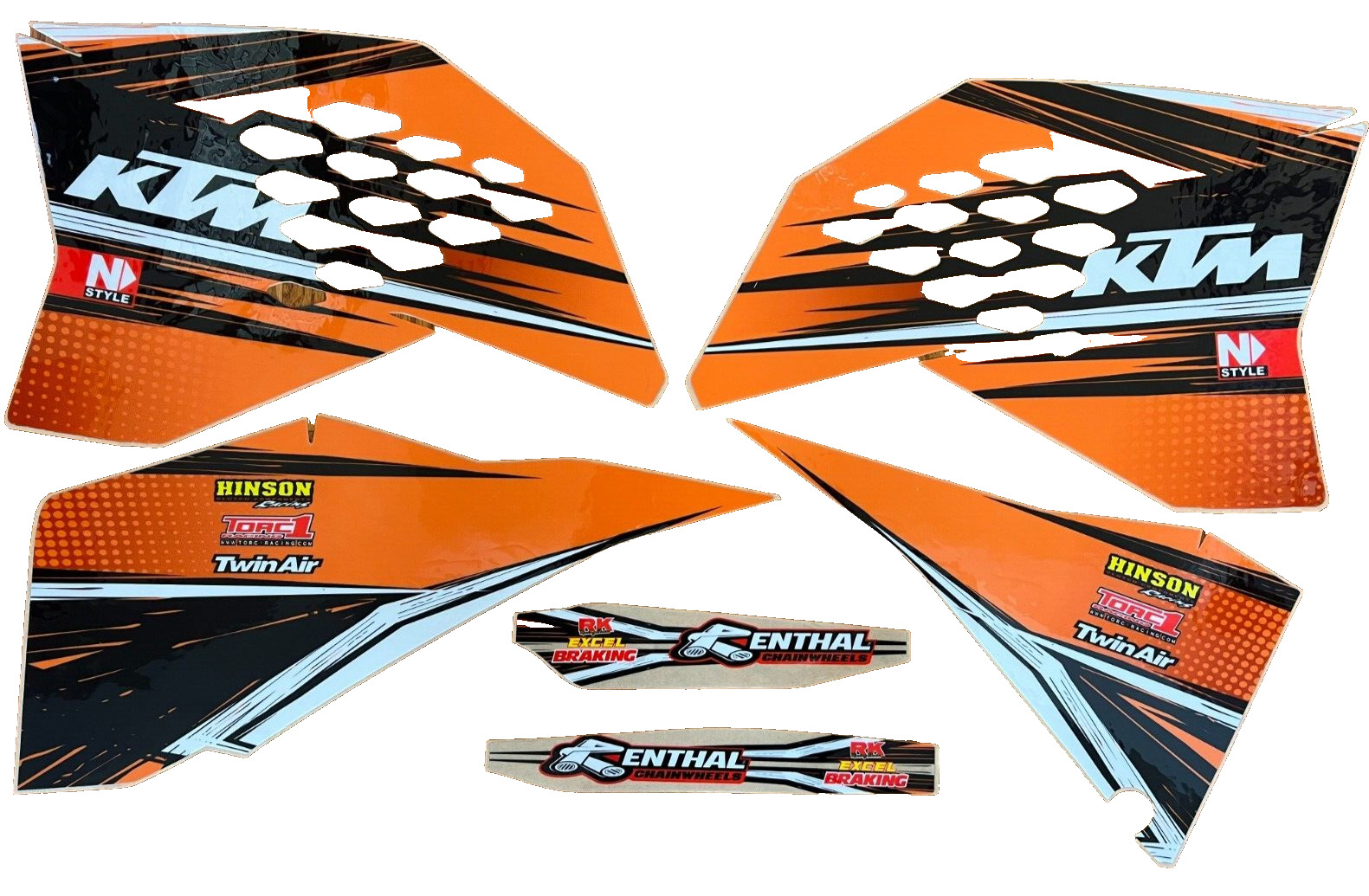 KTM SHROUD GRAPHICS KIT 2007 to  2010 SX SXF and 2008 to 2011 XC EXC on Sale