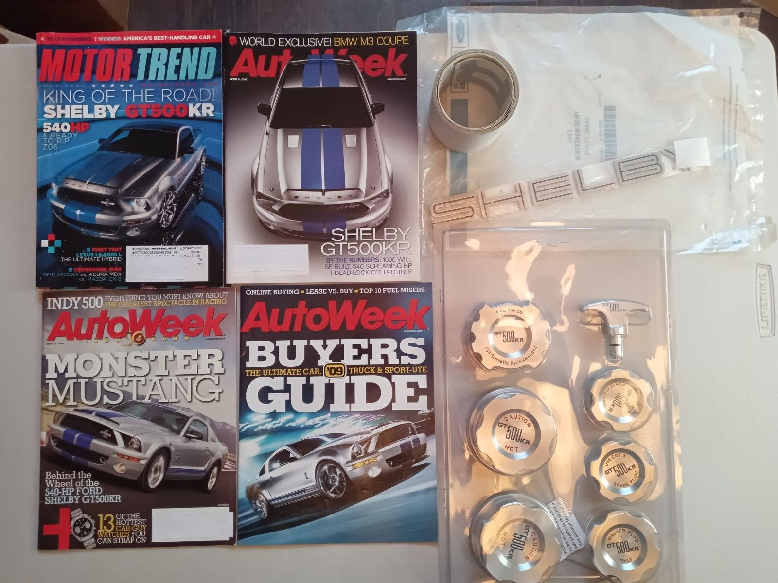 08-09 Shelby GT500KR Collection - Engine Cap Set, Emblem, Border & Magazines