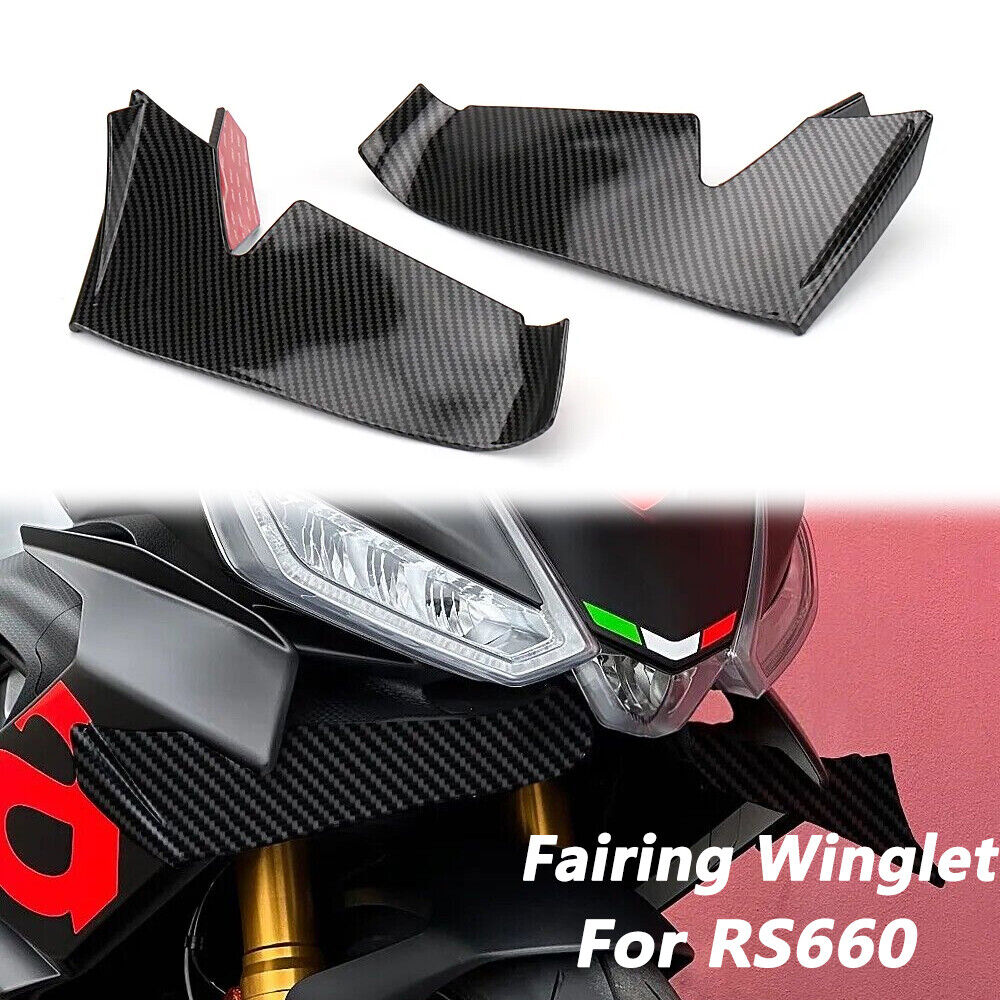 For Aprilia RS660 New Carbon Fiber Fairing Winglet Aerodynamic Wing Kit Spoilers