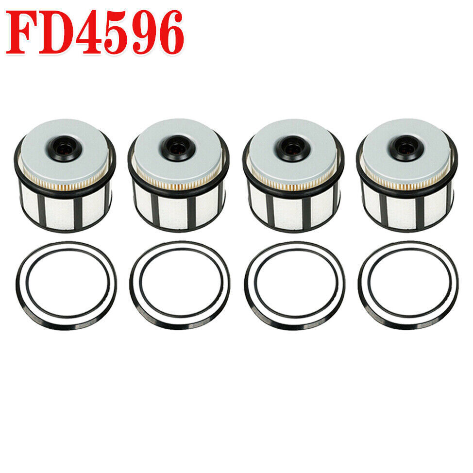 4X FD4596 Fuel Filter Kit For Ford F & E Series 7.3L Powerstroke Diesel US