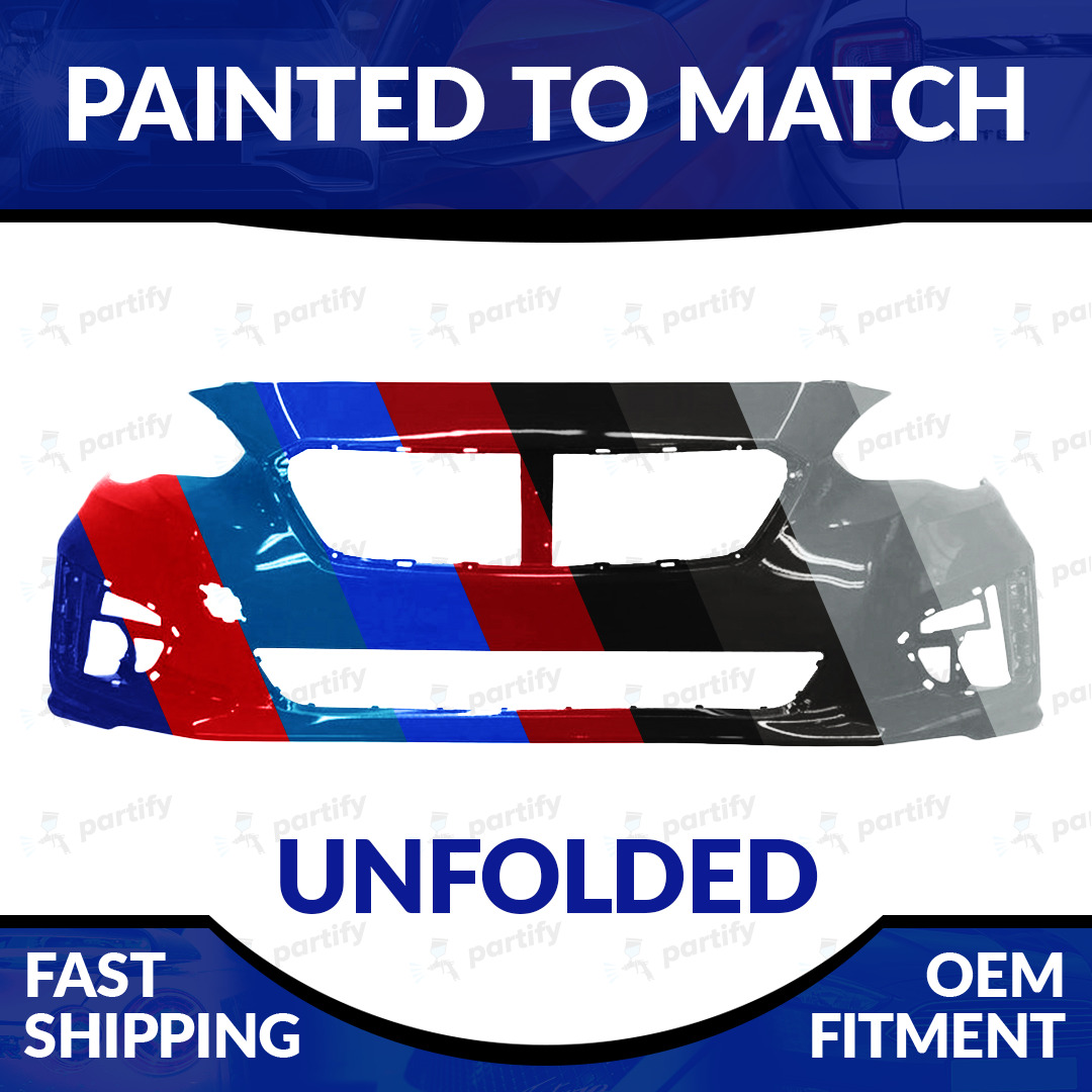 NEW Painted To Match Unfolded Front Bumper For 2017 2018 2019 Subaru Impreza