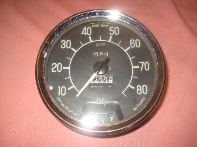 Smiths Speedometer Assembly 4402/78 1950s Hillman 0-80 MPH Nice Condition