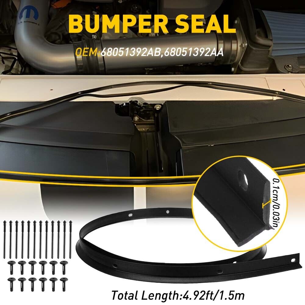 For 08-22 Dodge Challenger Hood to Nose Fascia Bumper Seal Rivet Car Accessories