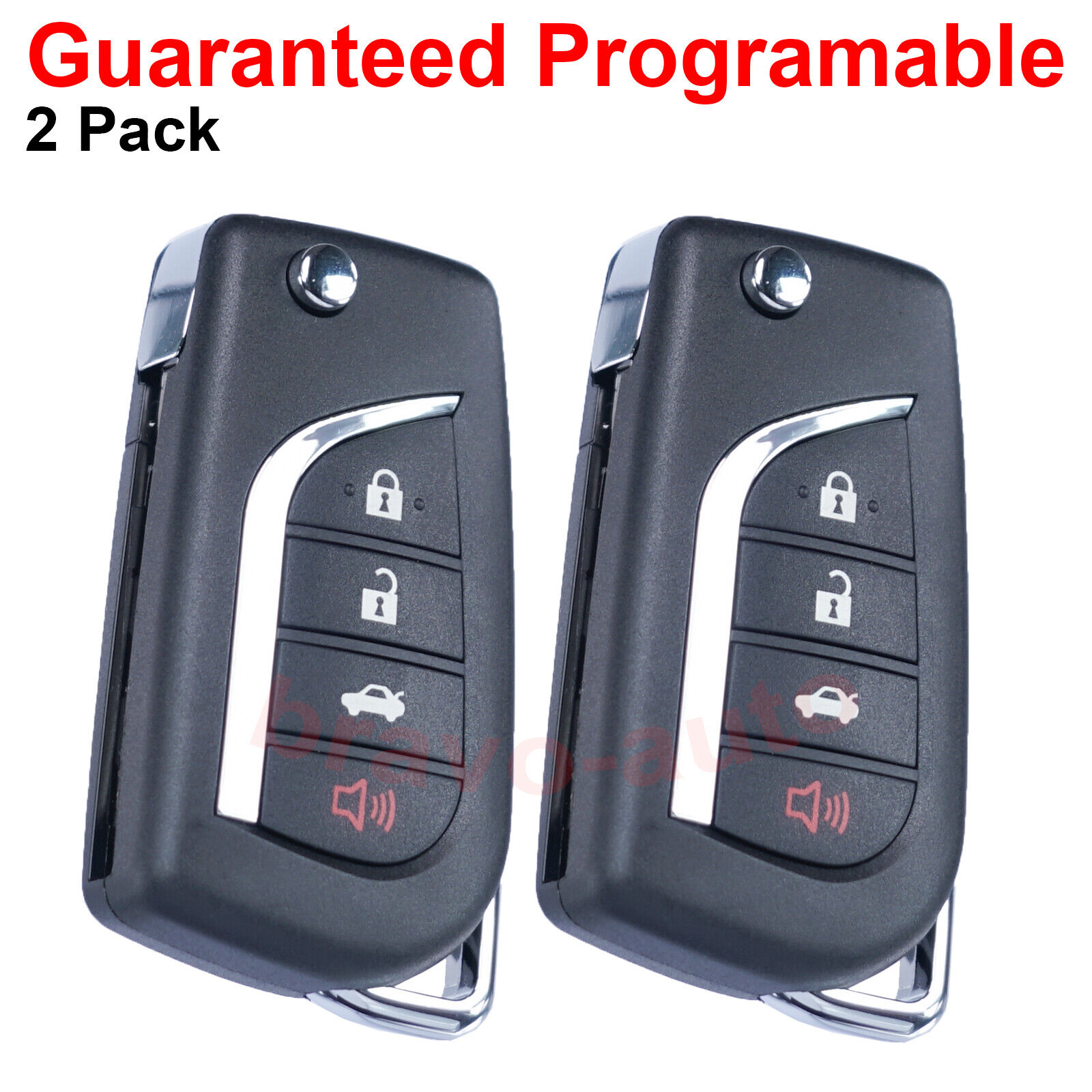 2 Remote Entry Flip Key Fob For 2020 2021 Toyota Camry Corolla HYQ12BFB