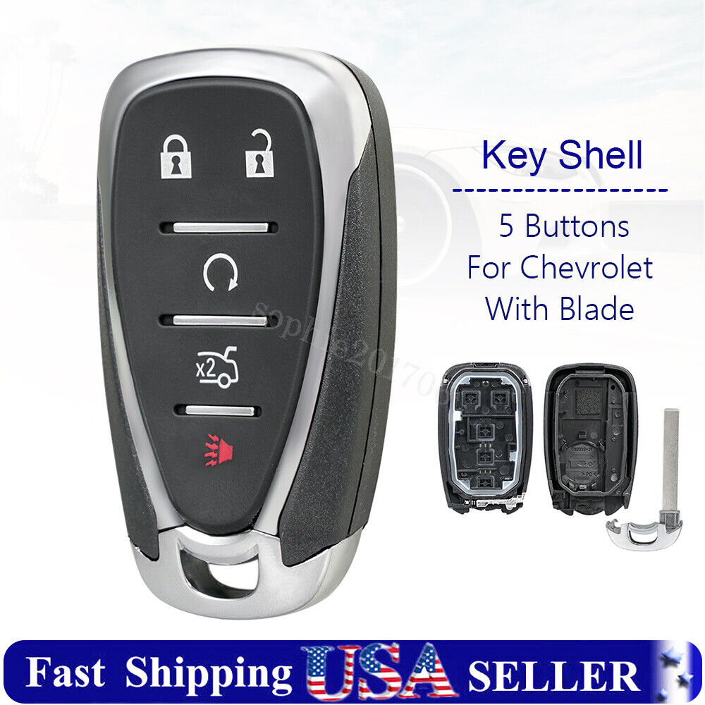 Replacement For 2016 2017 2018 2019 2020 2021 Chevy Camaro Key Fob Remote Shell