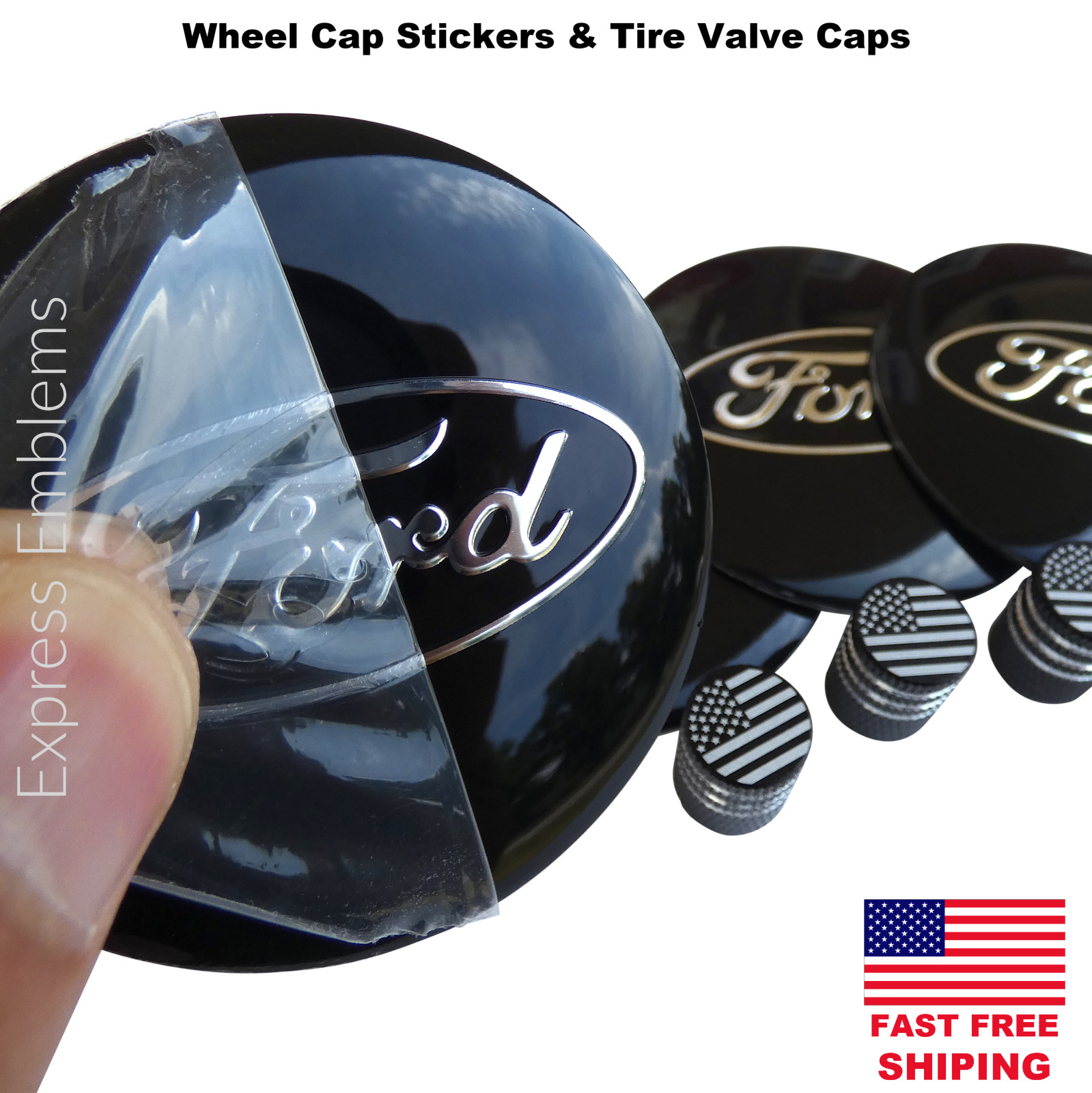 4 FORD Wheel Cap Hub Sticker Decal 2.20\