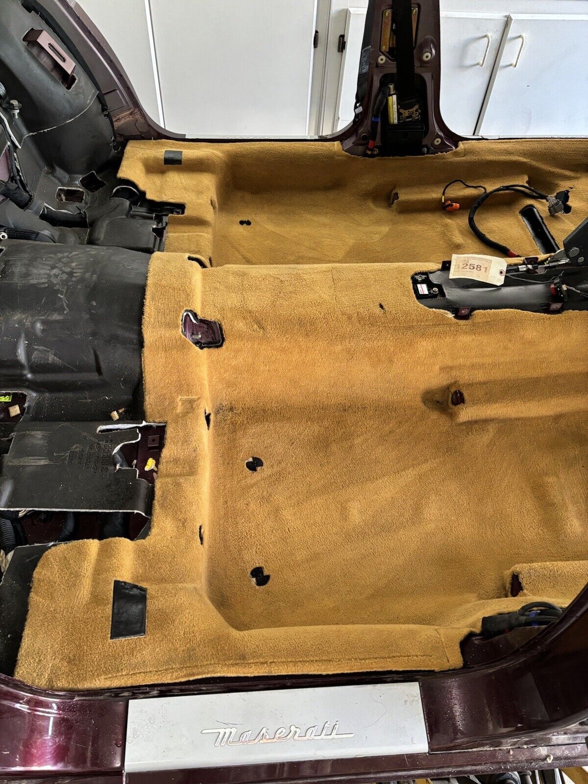 05-13 Maserati Quattroporte M139 Complete Floor Carpet Rug Lining OEM Tan