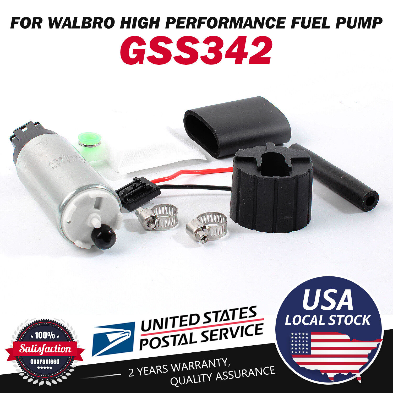 Replace WALBRO/TI GSS342 Fuel Pump + QFS Install Kit Fit Acura MDX 2001-2019