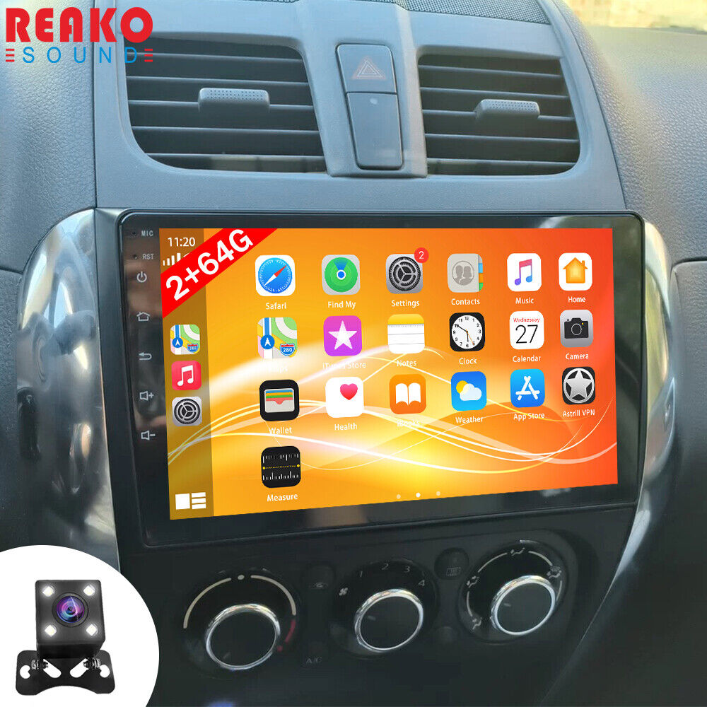 2+64G For SUZUKI SX4 2006-2013 Android 13 Apple CarPlay Radio Stereo GPS Nav CAM