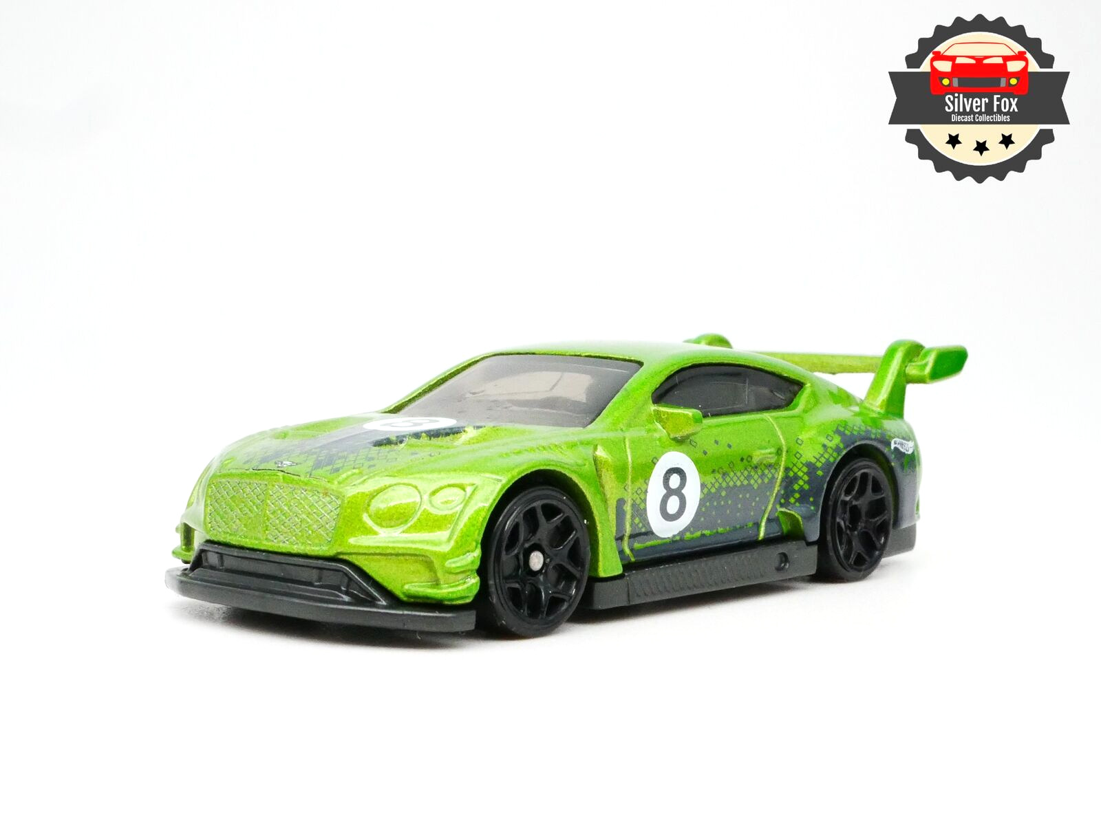 2018 BENTLEY CONTINENTAL GT3 RACING #8 GREEN 1/64 SCALE DIECAST COLLECTOR CAR