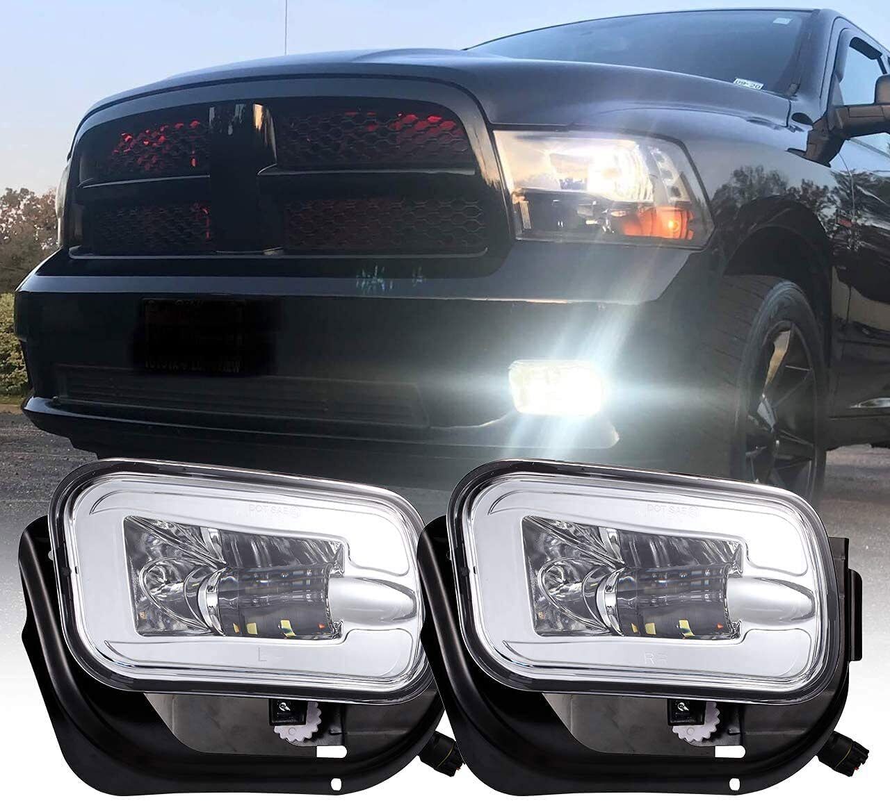 LED Fog Lights Bumper Lamp For 2010-2016 Dodge Ram 2500 3500 2009-2012 Ram 1500