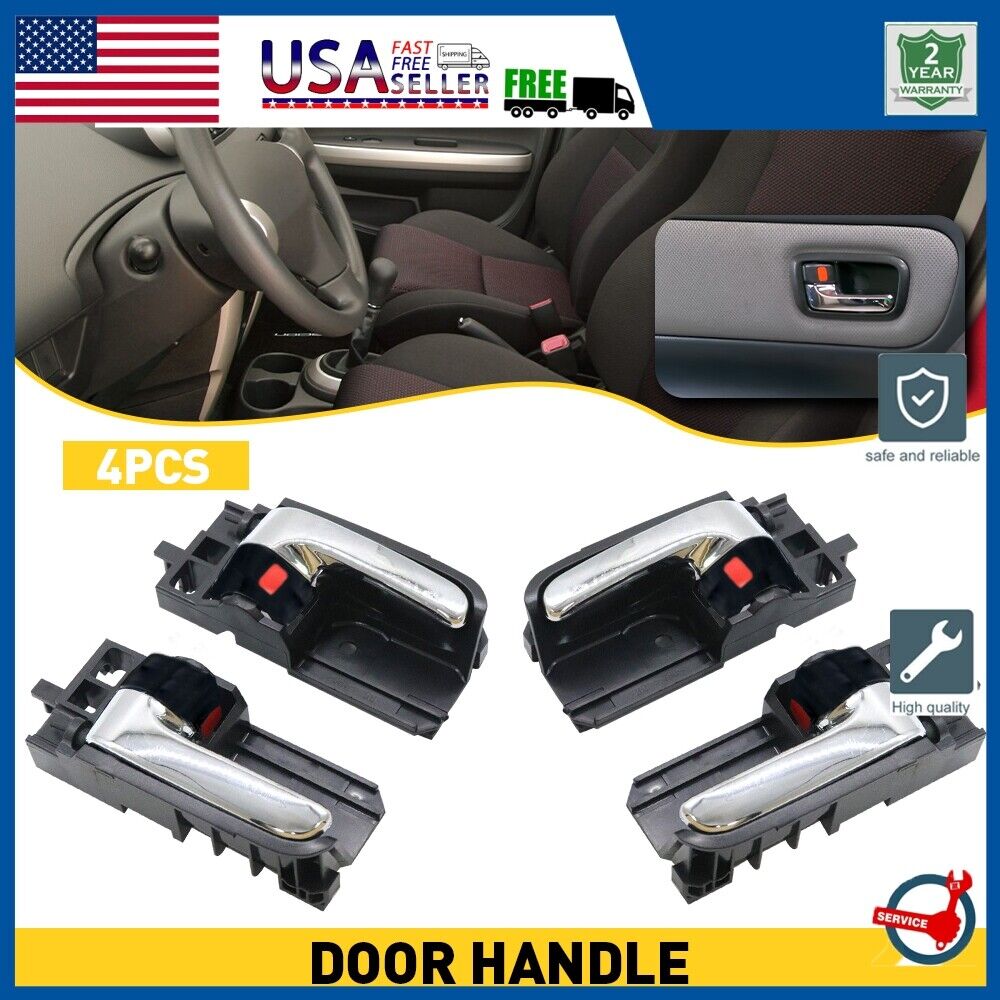 Black/Beige for 03-08 Corolla Rear Front Interior Inside Door Handle 2pcs