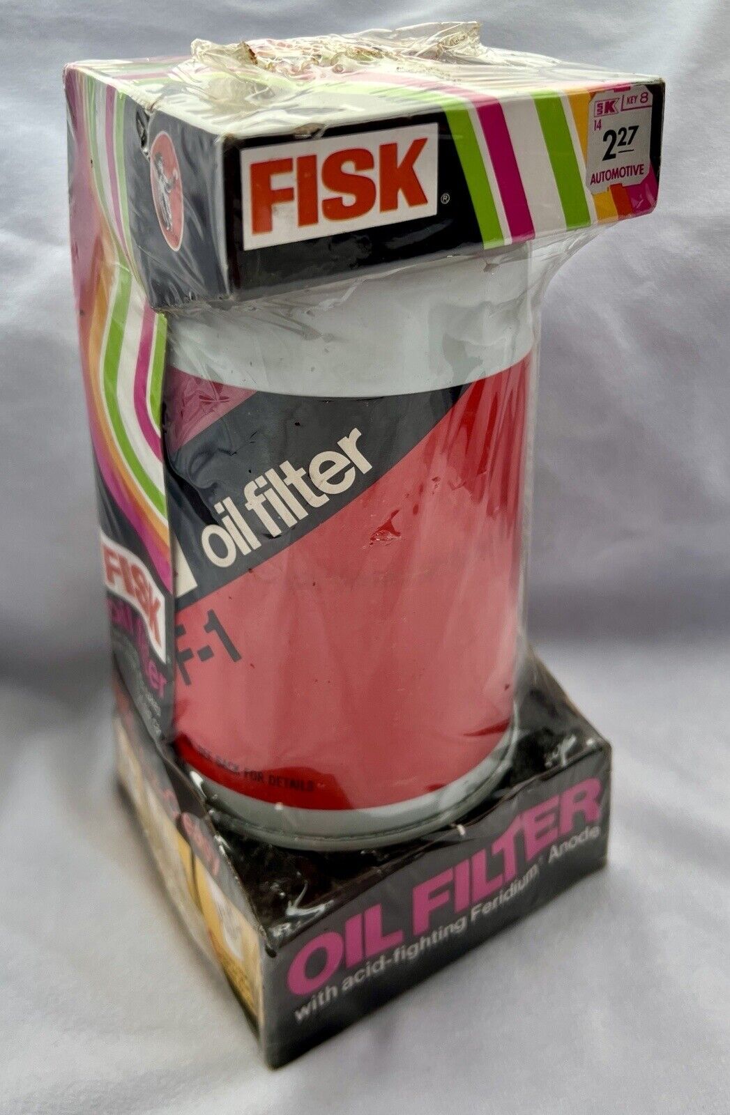 Fisk FF-1 Vintage Oil Filter Brand New Sealed Years 1959-1973 Kmart