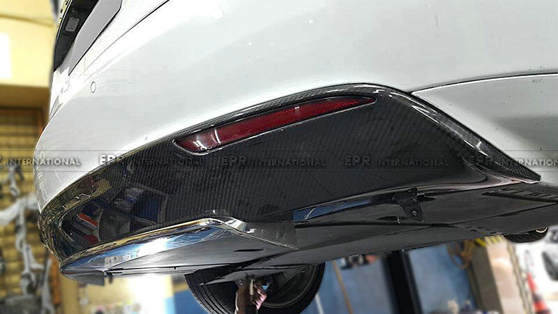 Carbon Fiber Rear Bumper Valane Diffuser Under Lip Add on For Tesla Model S OE