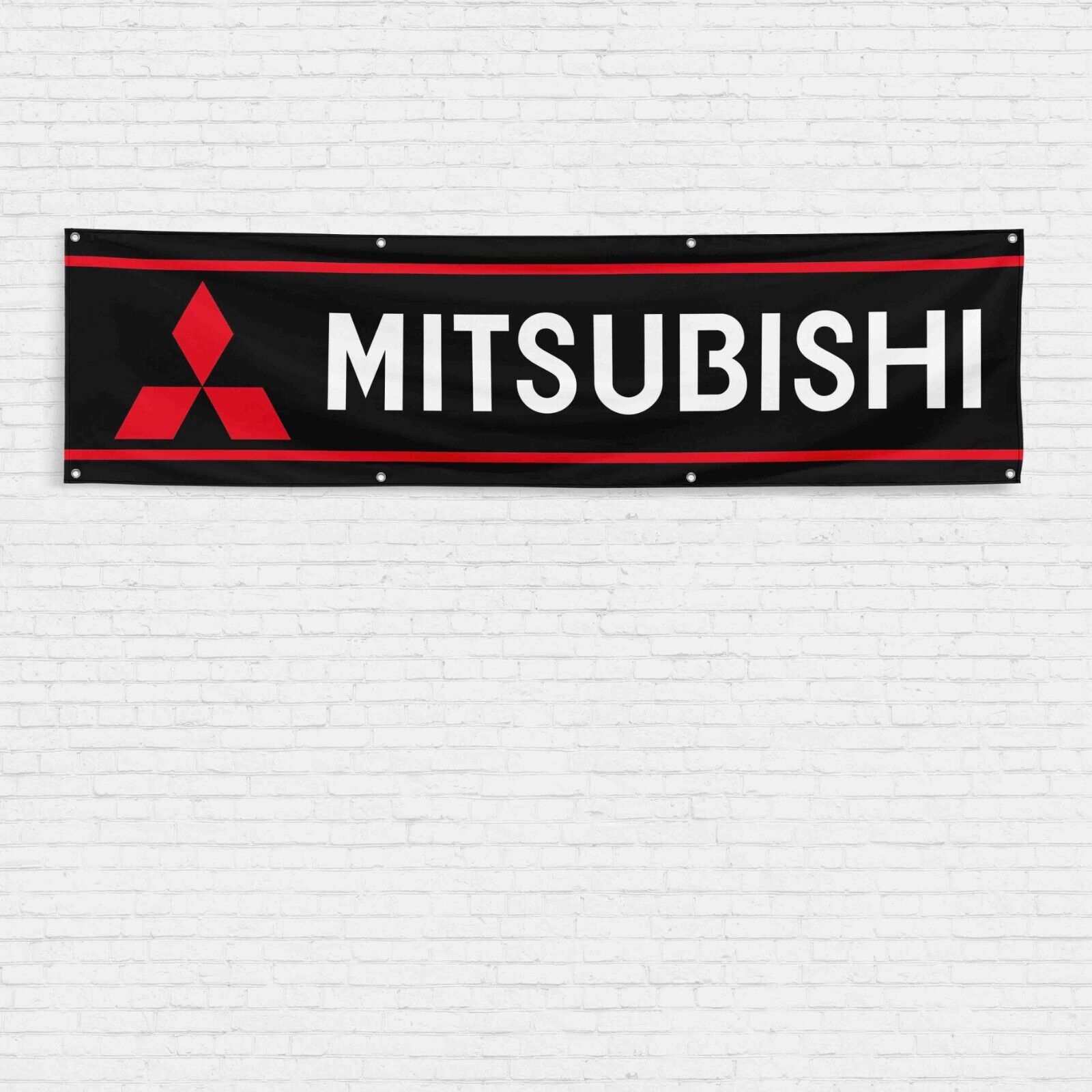 For Mitsubishi Enthusiast 2x8 ft Flag HKS JDM Ralliart 3000GT Lancer EVO Banner
