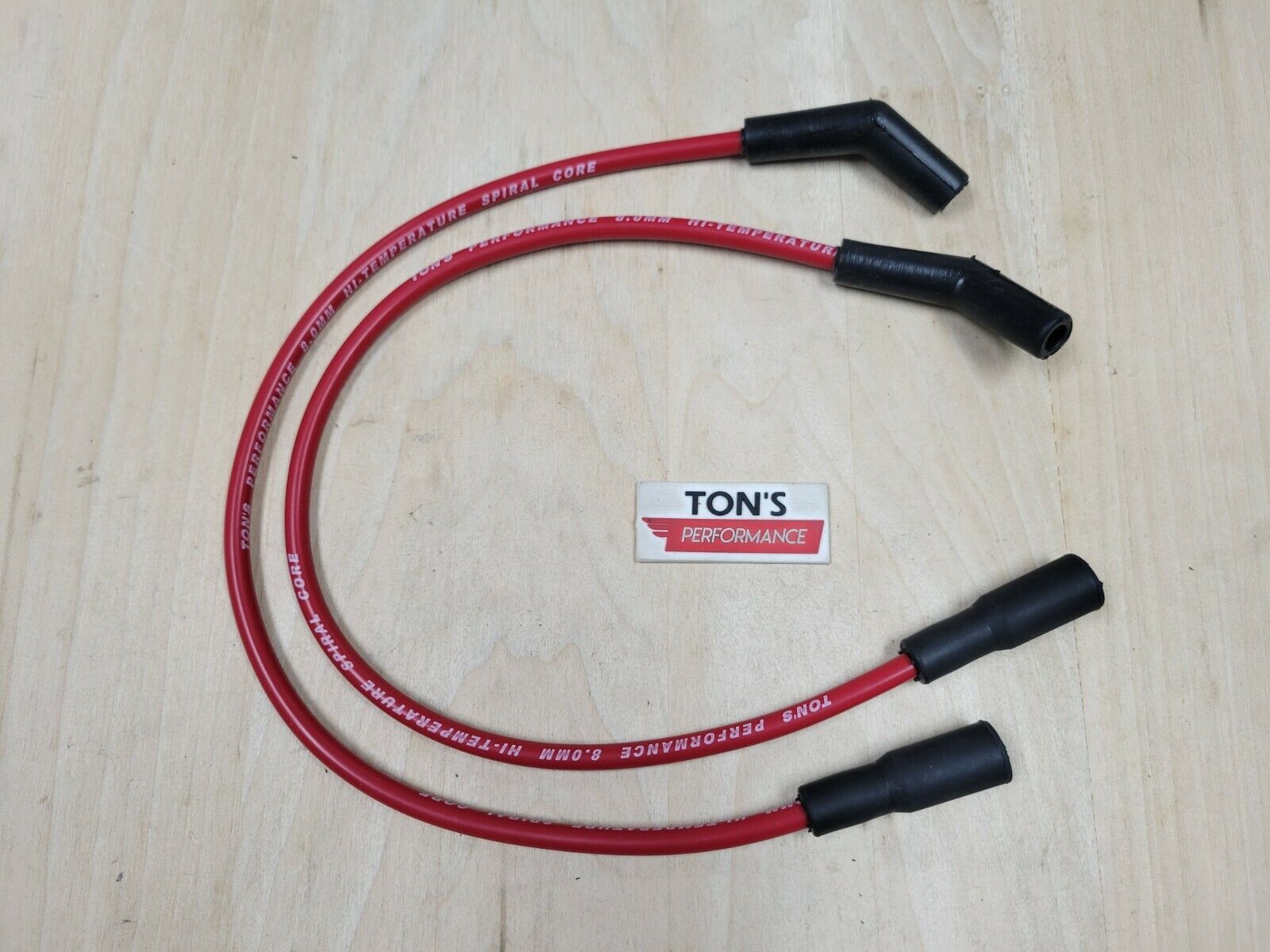 Ton's 8mm Ignition Spark Plug Wires EFI Harley H-D FLT FLHT FLHR FLTR 99-08 Red