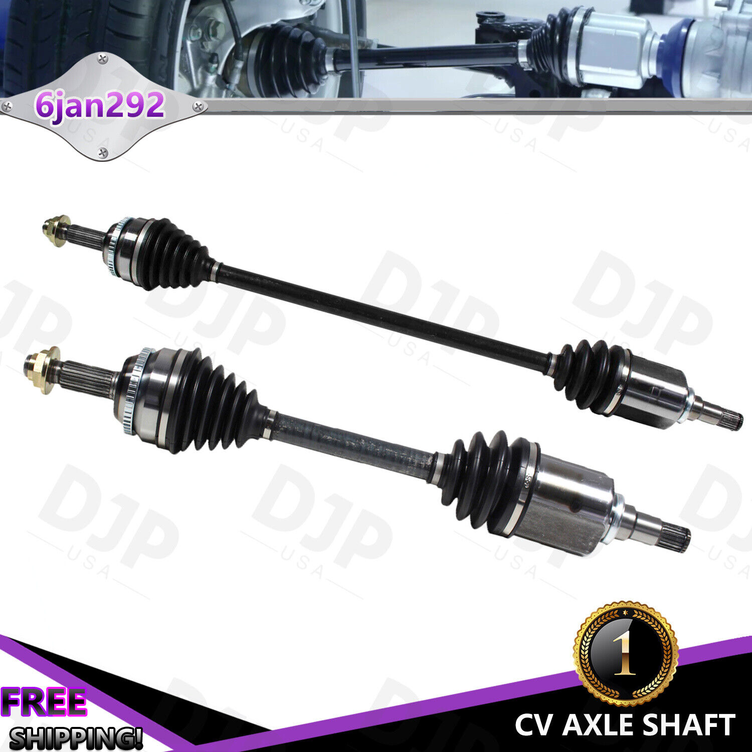 Front Driver & Passenger Pair CV Axle Shaft For Toyota Corolla Auto Trans 03-08